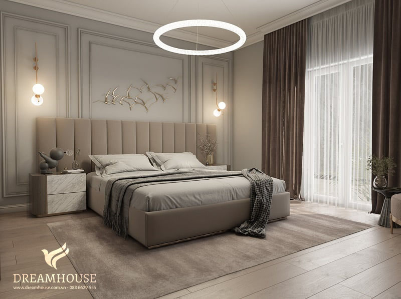 Không đặt giường sát khu vực bếp