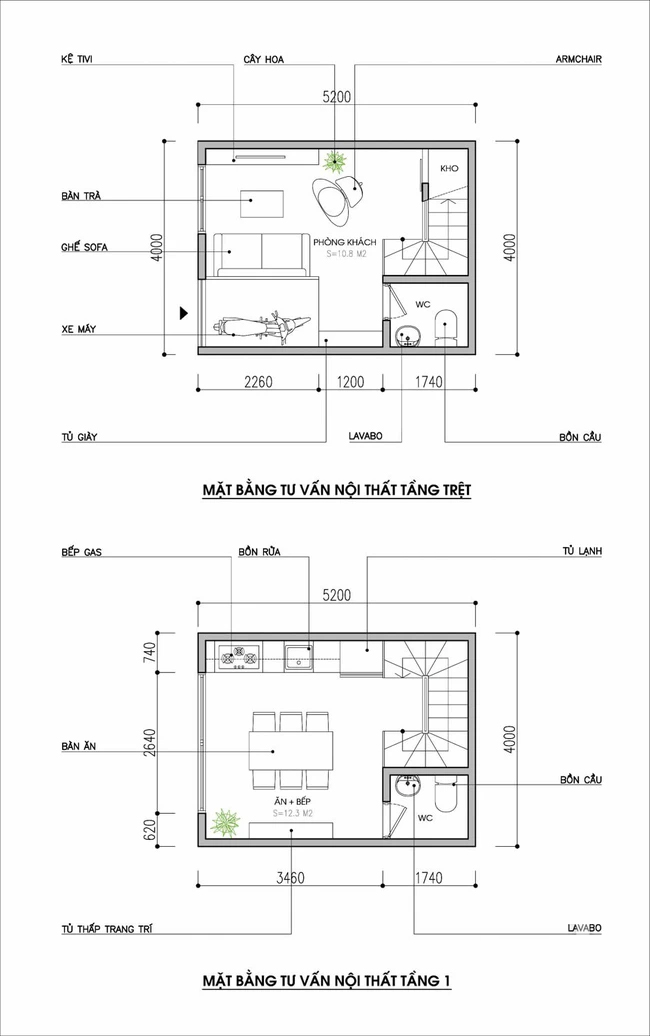 Thiết kế nội thất nhà ống diện tích 21m² với 3 phòng ngủ thoáng mát - Ảnh 1. Thiết kế nội thất nhà ống diện tích 21m² với 3 phòng ngủ thoáng mát - Ảnh 1.
