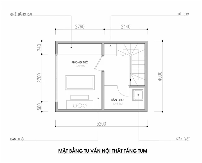 Thiết kế nội thất nhà ống diện tích 21m² với 3 phòng ngủ thoáng mát - Ảnh 3. Thiết kế nội thất nhà ống diện tích 21m² với 3 phòng ngủ thoáng mát - Ảnh 3.