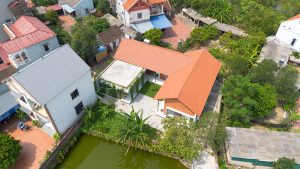 Nhà cấp 4 thiết kế mái ngói dốc