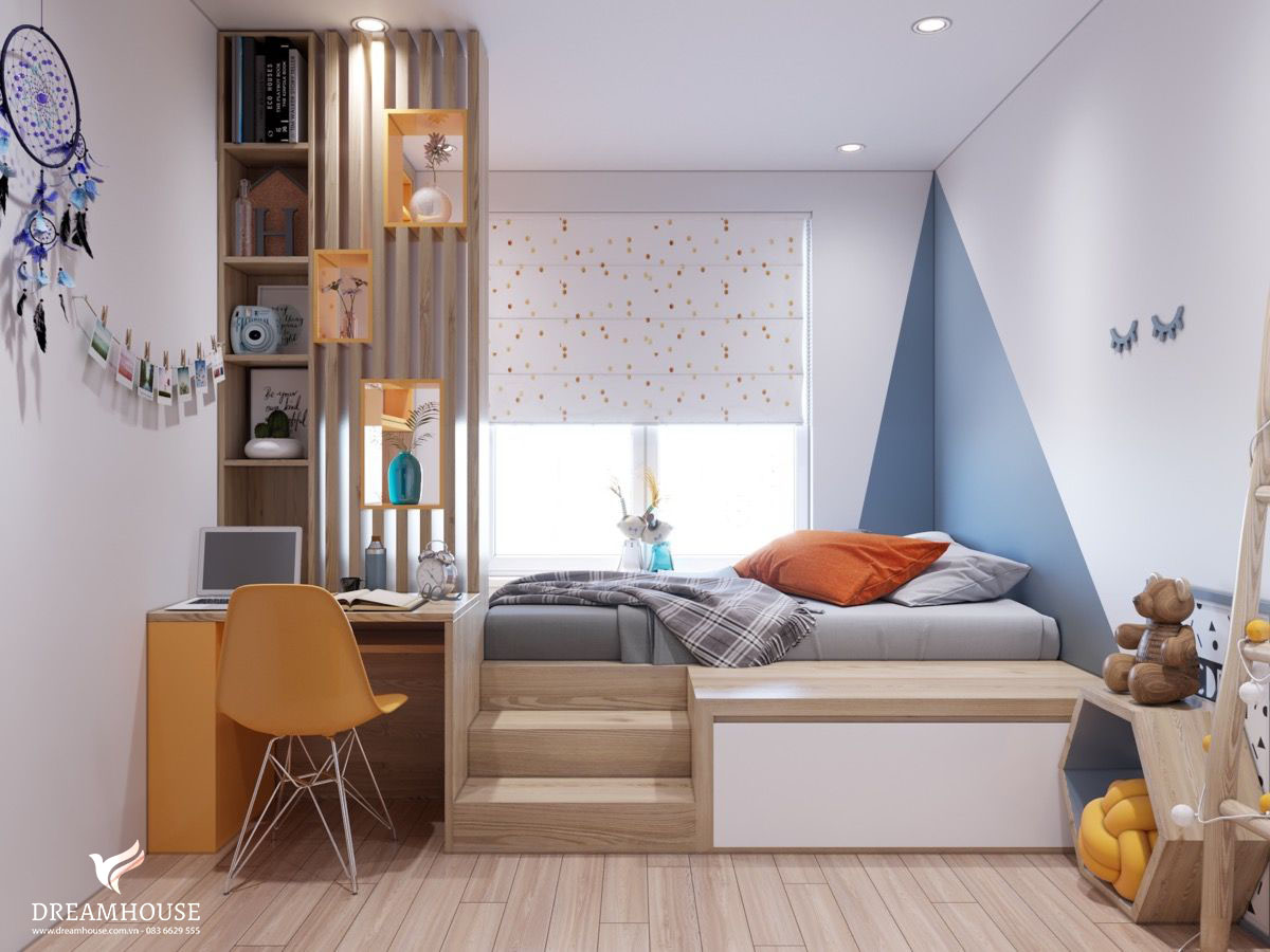 Thiết kế phòng làm việc tại nhà trong phòng ngủ