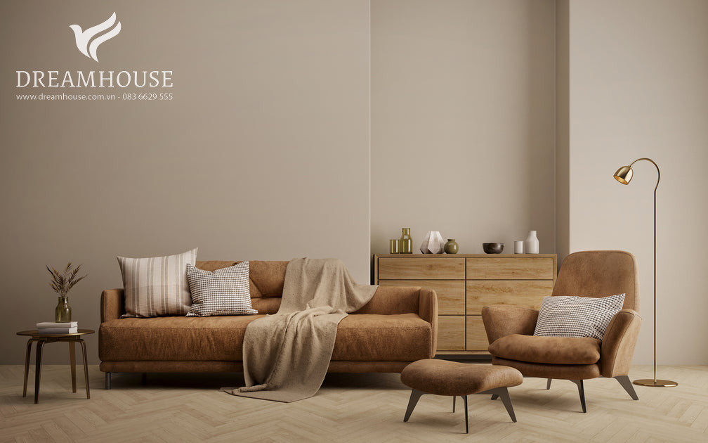 Người lớn tuổi thường chọn sofa màu sắc trầm như nâu đậm