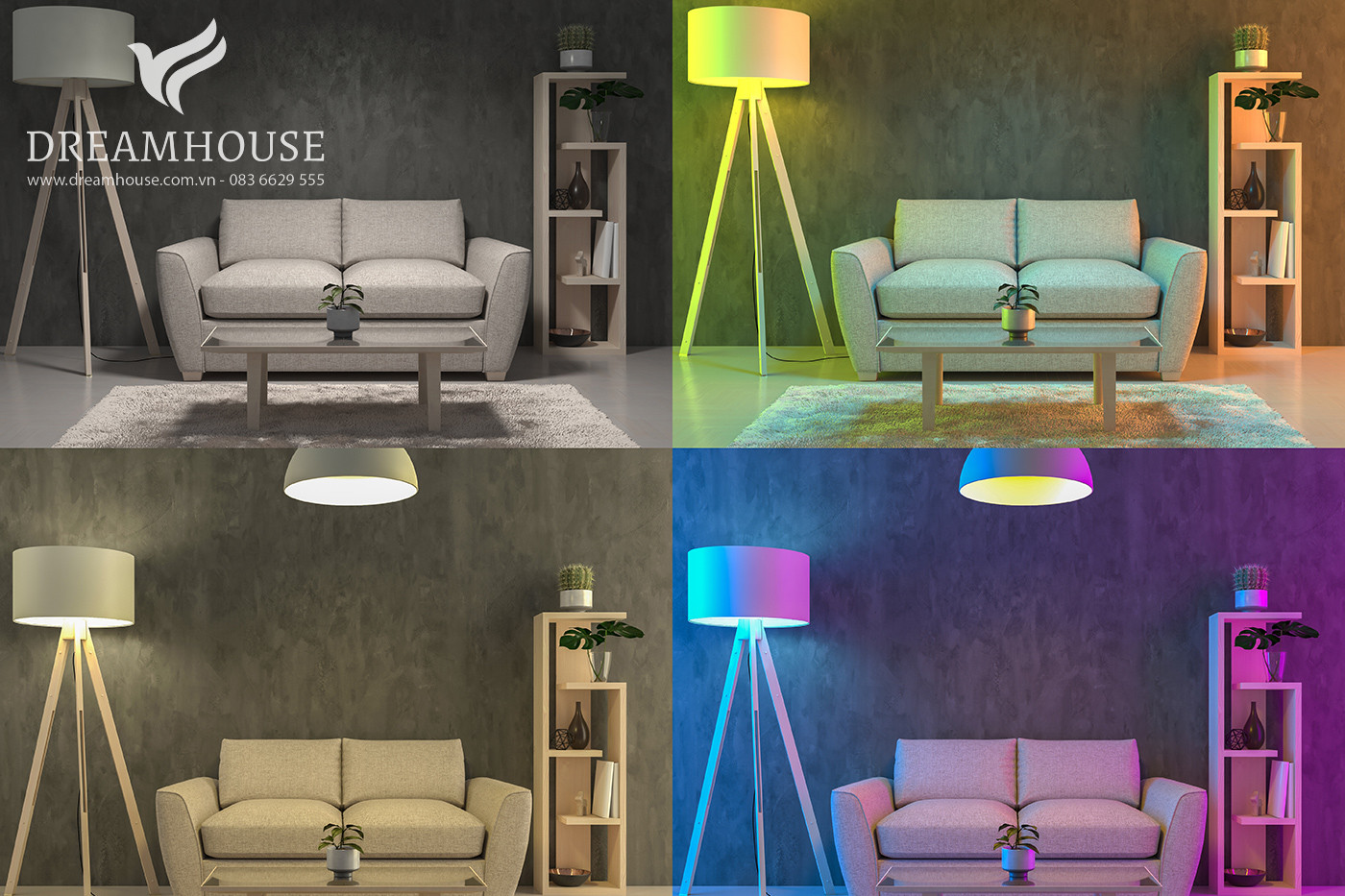 Bỏ qua yếu tố ánh sáng khi quyết định màu sơn