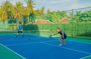Sân pickleball bên trọng một resort tại Đà Nẵng.