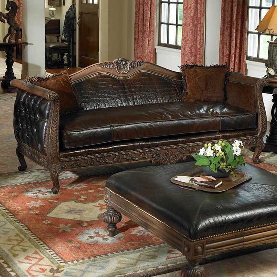 tim-hieu-cac-loai-da-boc-ghe-sofa-pho-bien-nhat-hien-nay-7 đôn sofa da cá sấu